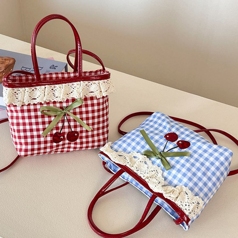 Luxury Bags Cute - Dames schoudertas Koreaans geruit polka crossbody
