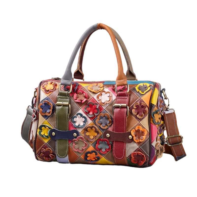Luxury Bags Everyday - Vintage handgemaakte bloemenpatchwork crossbodytas voor dames,