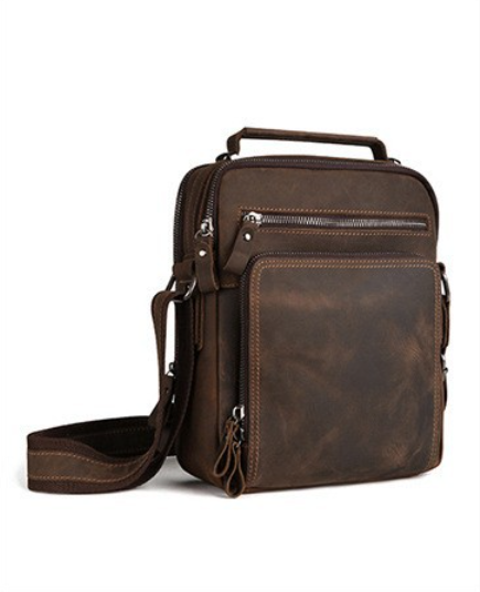 Genuine Leather Backpack - Vintage Wild Horse lederen schoudertas voor