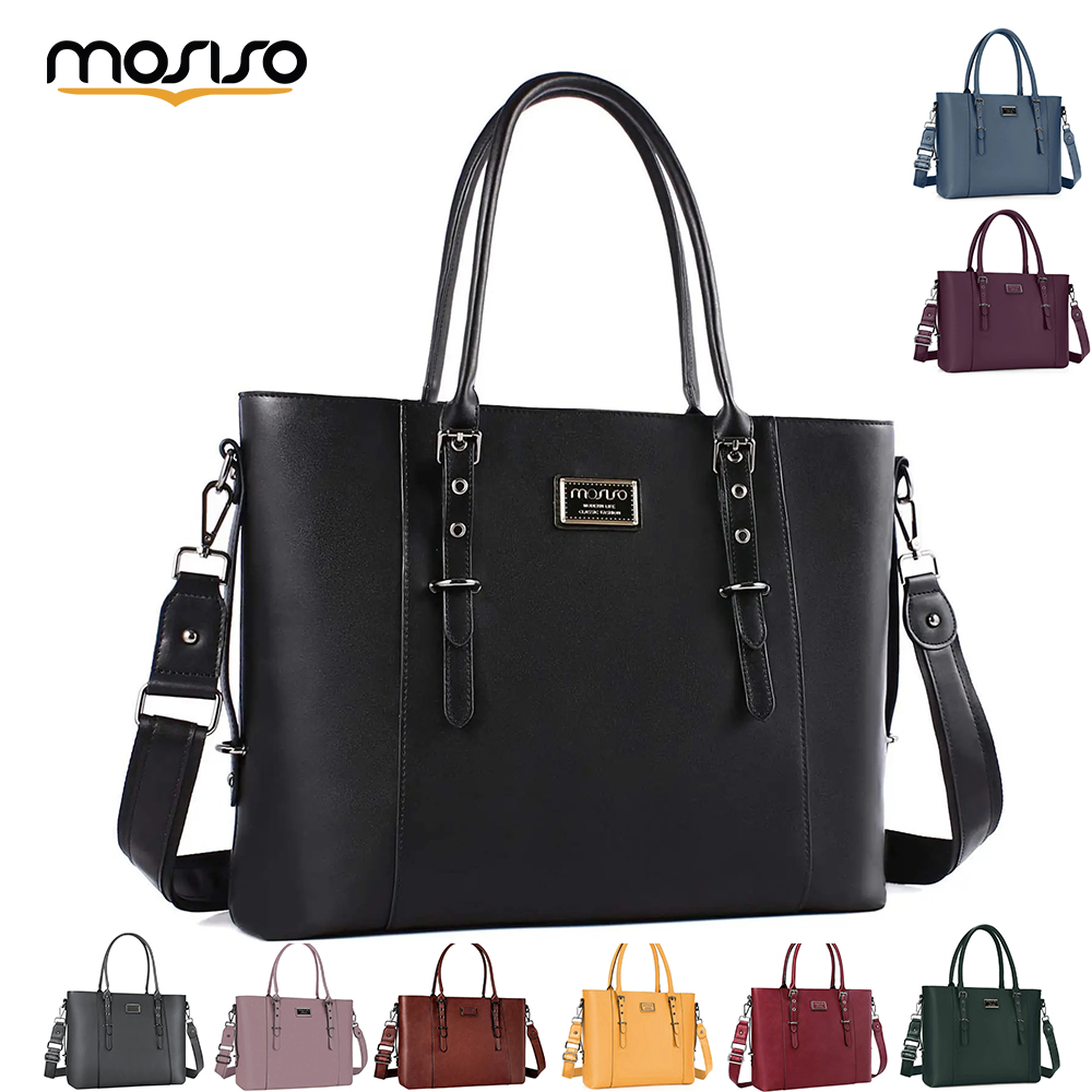 Laptop Bag Leather 15 - MOSISO Draagtas voor Vrouwen MacBook 13.3