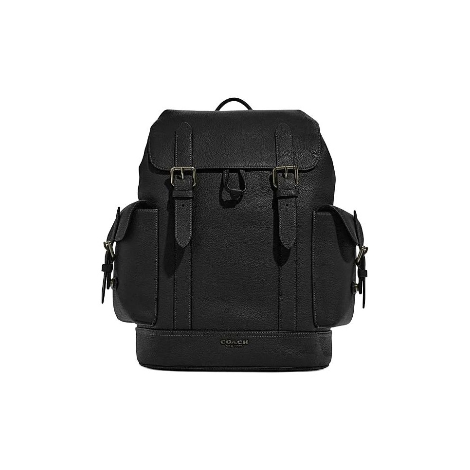 Genuine Leather Backpack - COACH Hudson Koeienleren Rugzak Grote Herenmodel