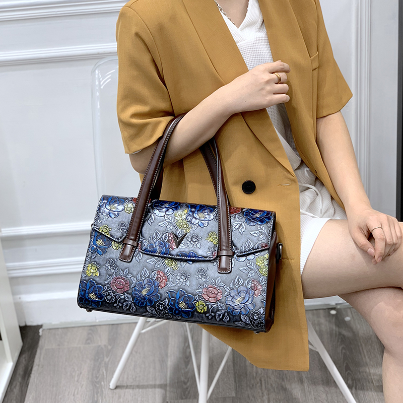 Luxury Bags Vegan - Vintage 3D reliëf bloemenhandtassen voor dames