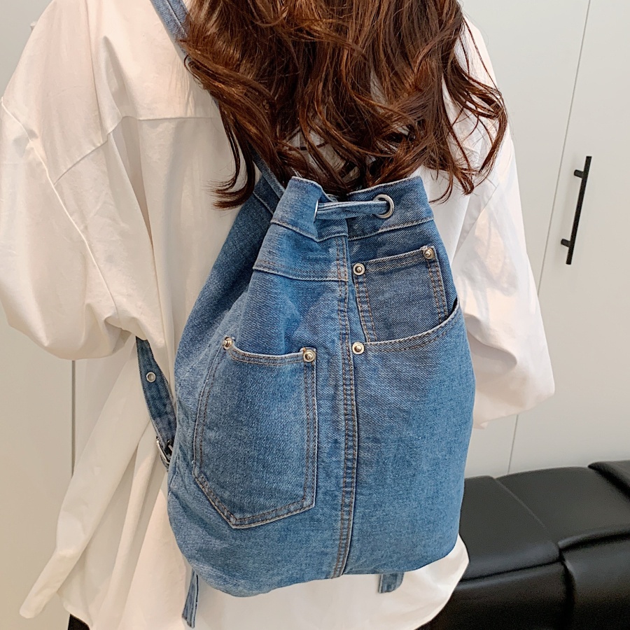 Luxury Bags For Kids - Denim damesrugzakken, casual schoolrugzak voor tienermeisjes,