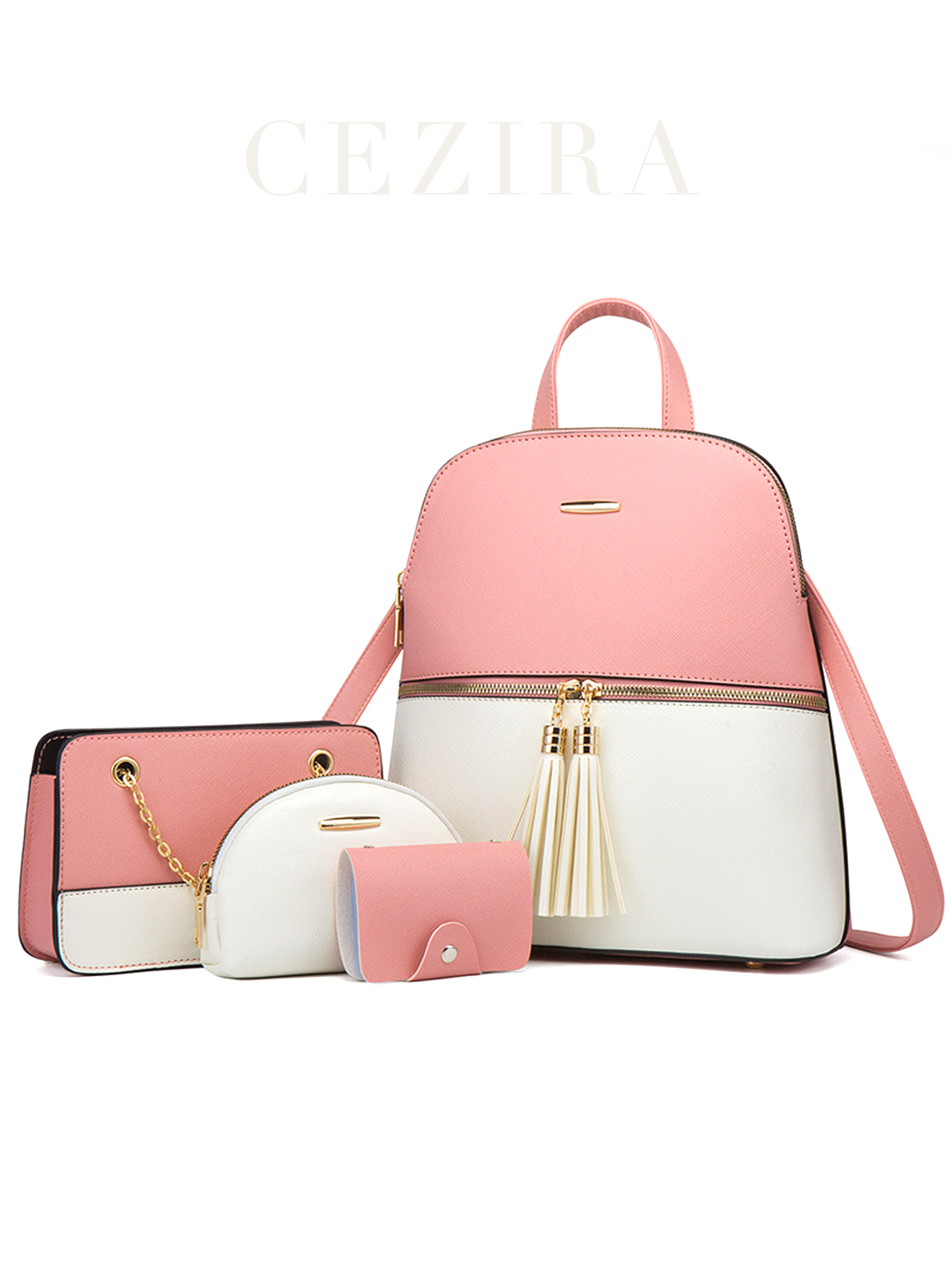 Luxury Bags Vegan - 4 Stuks Tassen Set Dames Mode