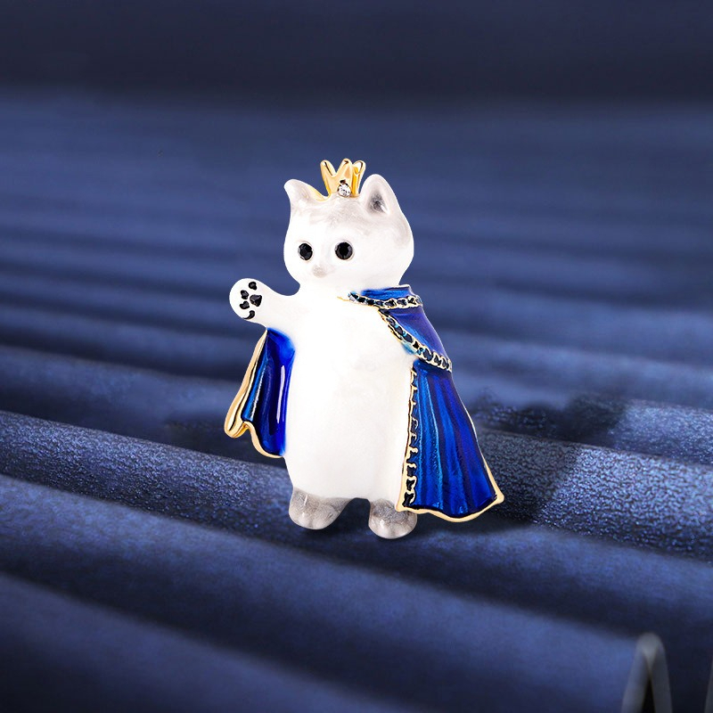 Luxury Bags Cute - Schattig Anime Kat Prins Design Broche