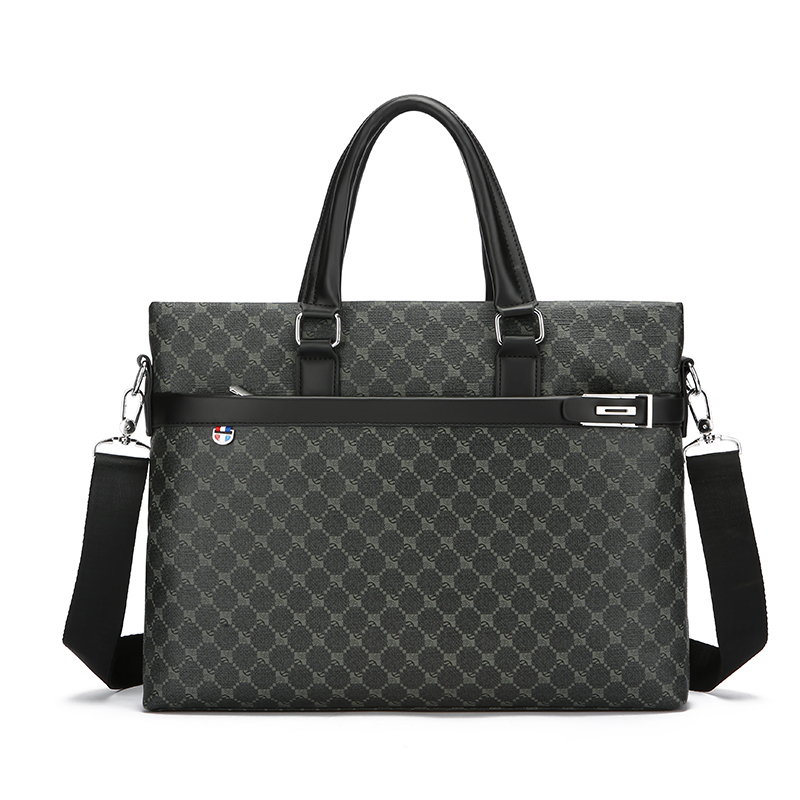 Luxury Bags For Laptop - nieuwe heren bedrukte PU lederen zakelijke