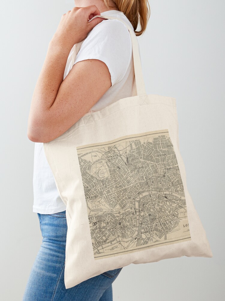 Londenkaart (19e eeuw) Tote Ba - Luxury Bags London recensie en prijs