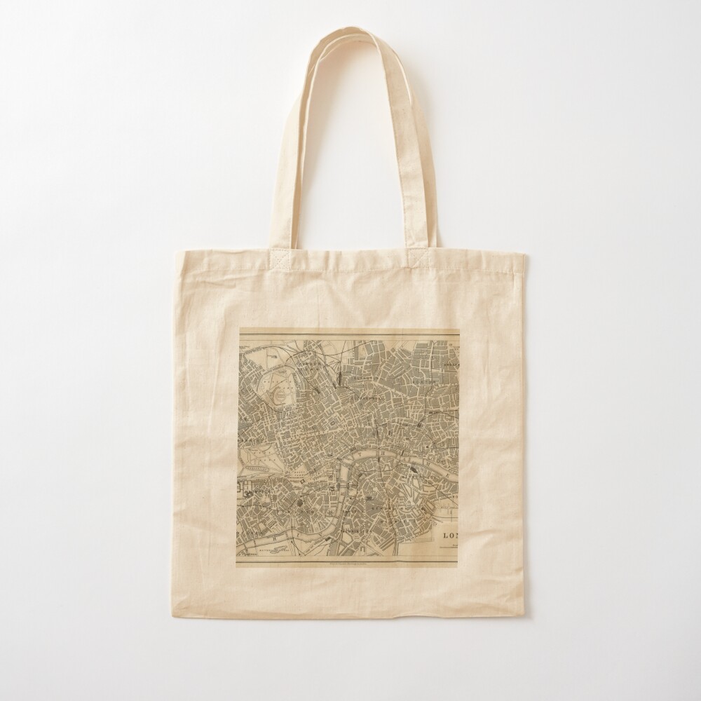 Londenkaart (19e eeuw) Tote Ba - Luxury Bags London recensie en prijs