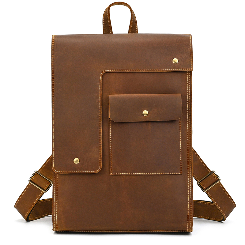 Vintage herenrugzak Crazy hors - Laptop Bag Leather 15 recensie en prijs