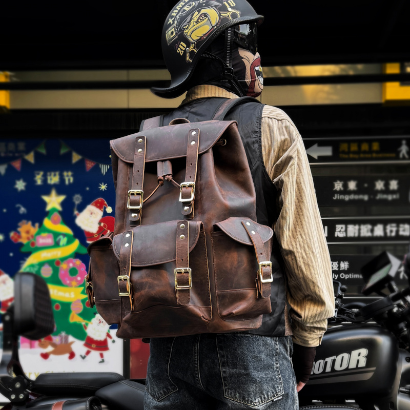 Nieuwkomers Leren rugzak Luxe  - Genuine Leather Backpack recensie en prijs