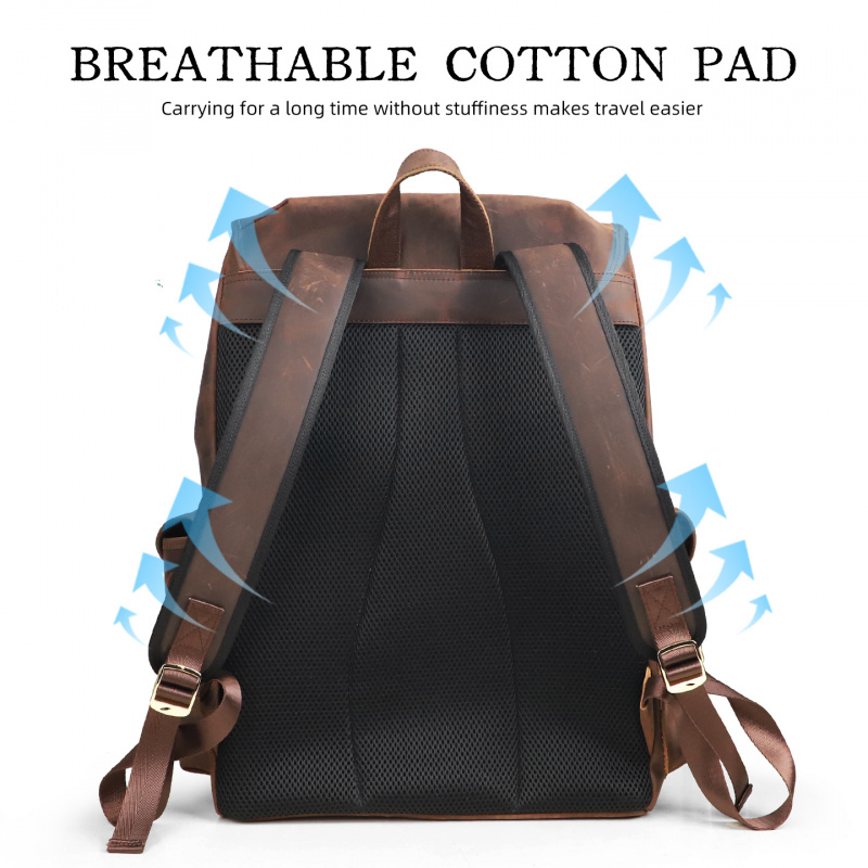 Nieuwkomers Leren rugzak Luxe  - Genuine Leather Backpack recensie en prijs