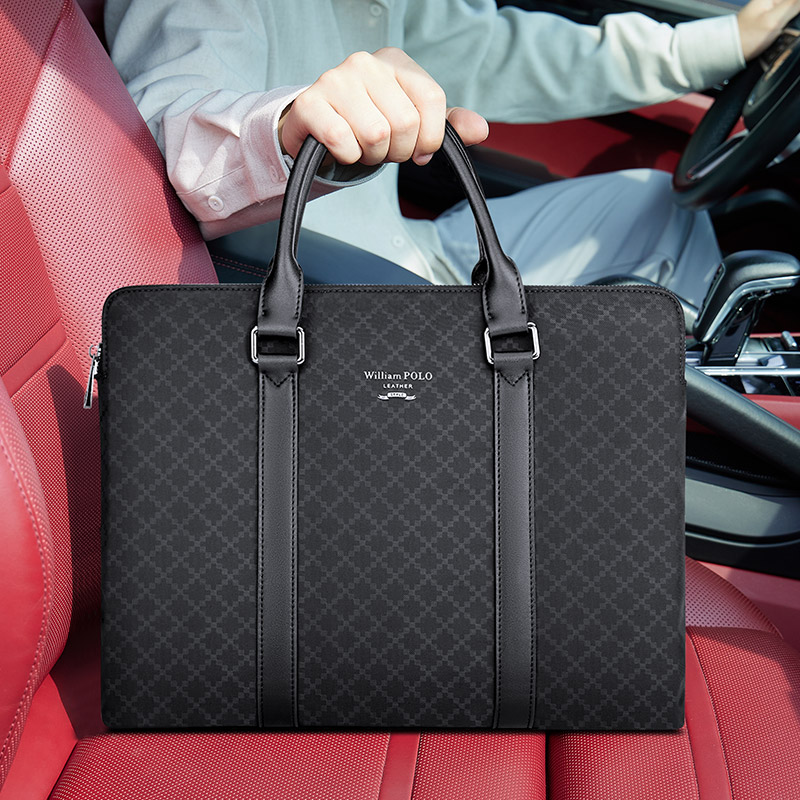 Zakelijke aktetas Herenhandtas - Laptop Bag Leather 15 recensie en prijs