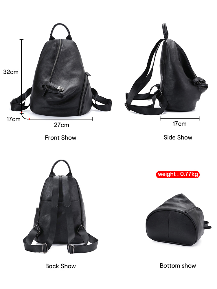 Zency Echt leer Anti-diefstal  - Genuine Leather Backpack recensie en prijs