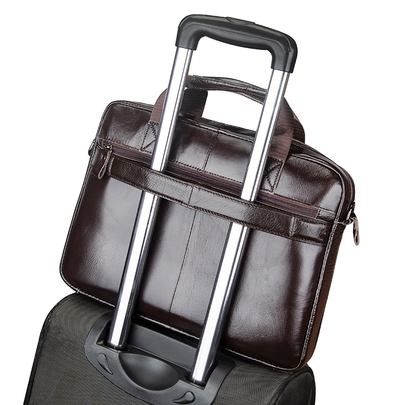 Echt leren herenaktentas met d - Laptop Bag Leather 15 recensie en prijs