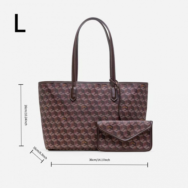Ruime Geometrische Print Tote  - Luxury Bags Goyard recensie en prijs