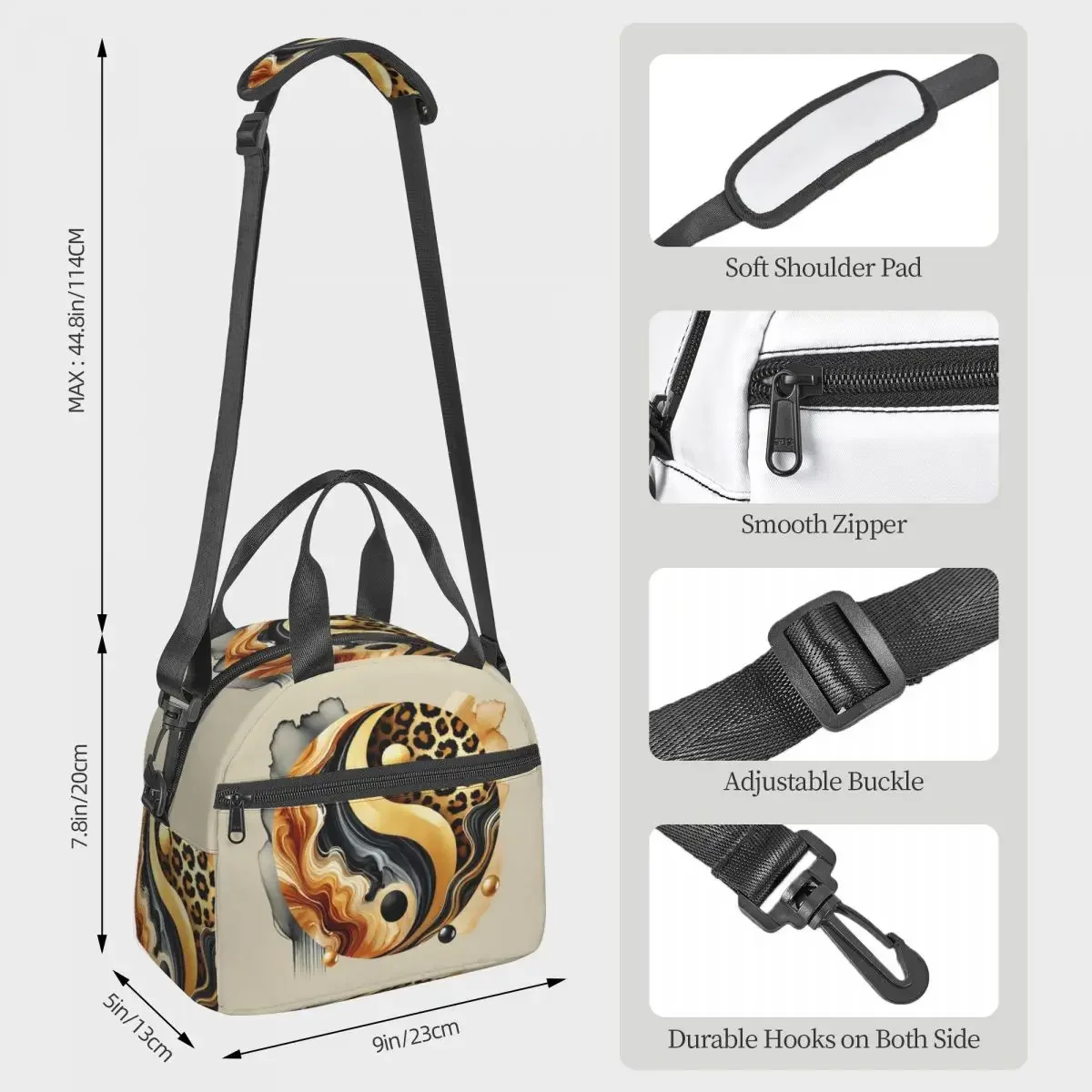 Leopard Yin Yang Luxe gouden m - Luxury Bags For Kids recensie en prijs