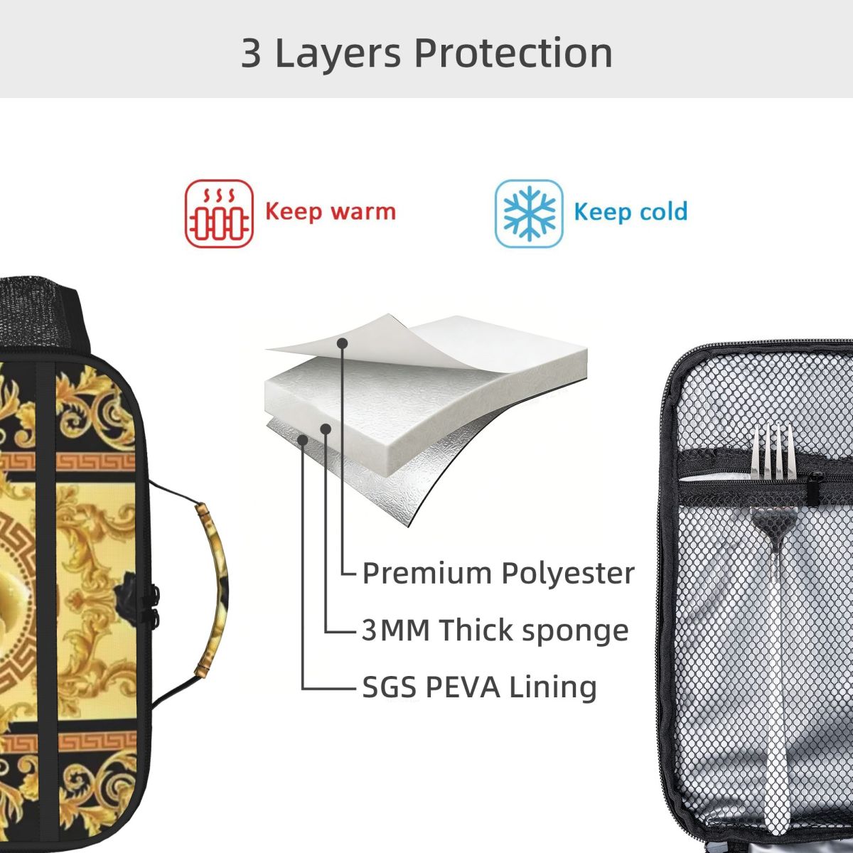 Luxe geïsoleerde lunchtas met  - Luxury Bags For Kids recensie en prijs