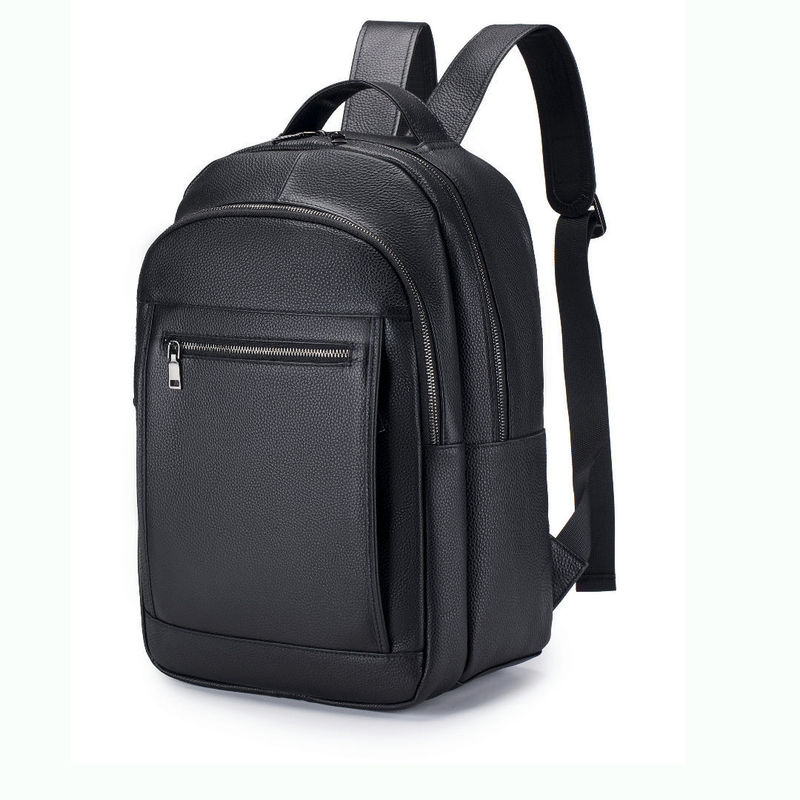 Leren dubbele schoudertas voor - Genuine Leather Backpack recensie en prijs