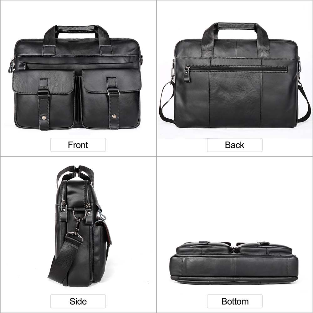 JOYIR Echt Leer heren Aktetass - Laptop Bag Leather 15 recensie en prijs