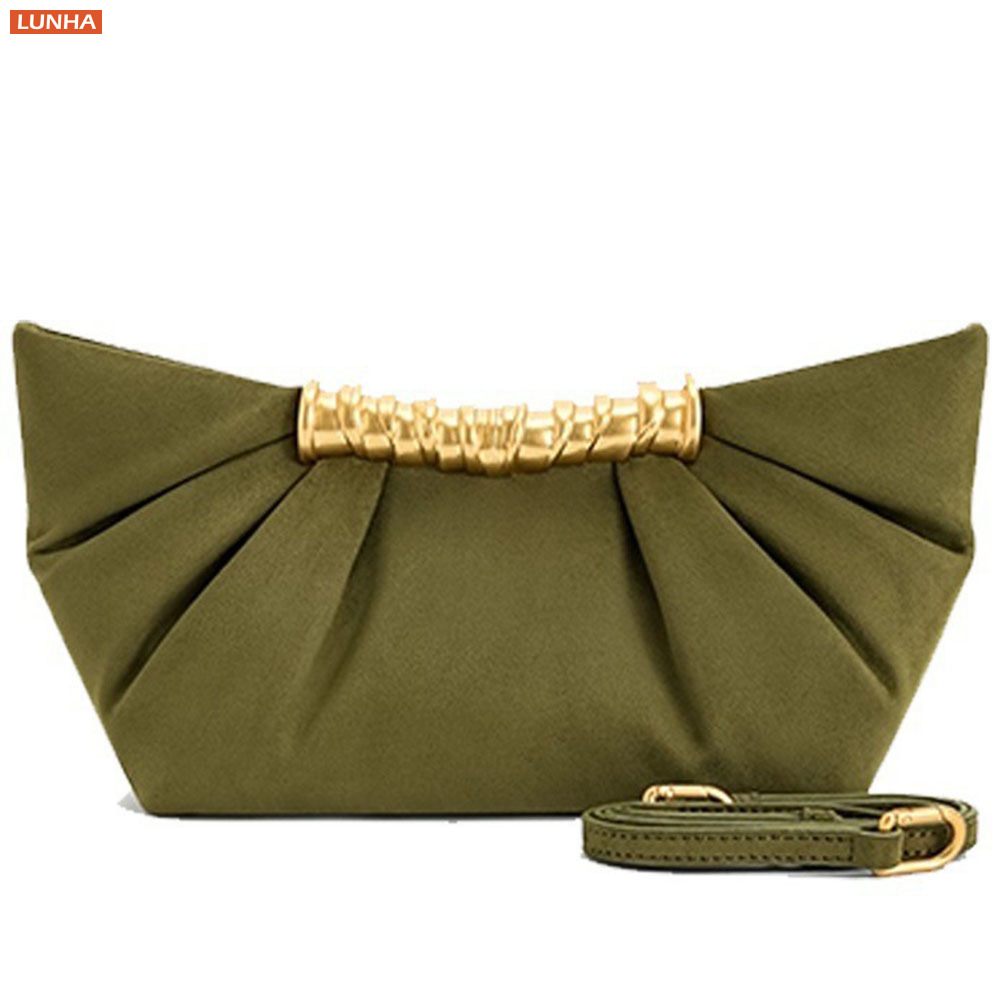 Luxe dames clutch met gerimpel - Luxury Bags Vegan recensie en prijs