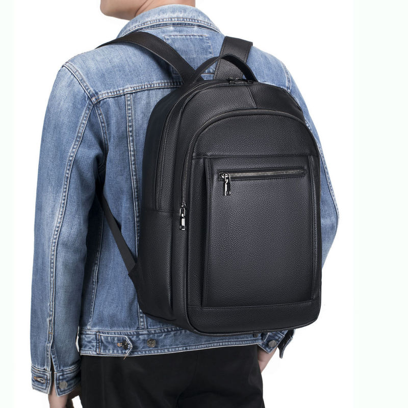 Super lederen dubbele schouder - Genuine Leather Backpack recensie en prijs