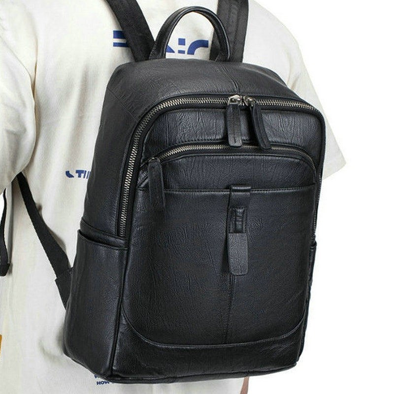Super lederen dubbele schouder - Genuine Leather Backpack recensie en prijs