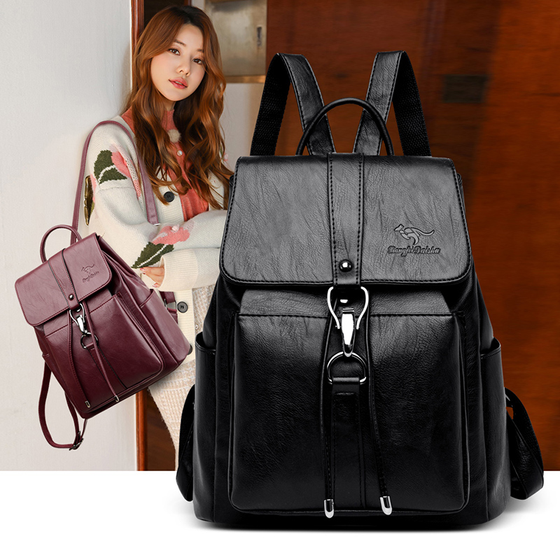Anti-diefstal rugzak dames sch - Genuine Leather Backpack recensie en prijs