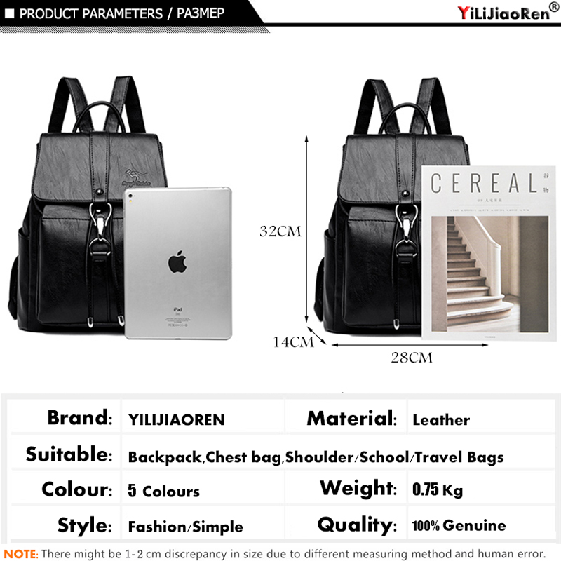 Anti-diefstal rugzak dames sch - Genuine Leather Backpack recensie en prijs