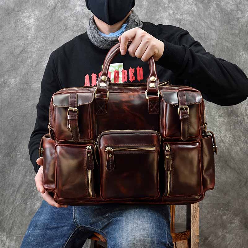 Mannen Echt Lederen Aktetas Fi - Laptop Bag Leather 15 recensie en prijs