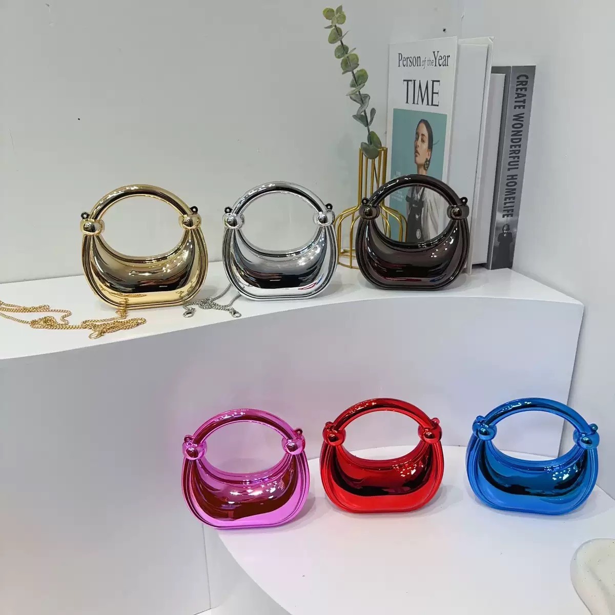 Mini gouden avondtasje portemo - Luxury Bags Expensive recensie en prijs