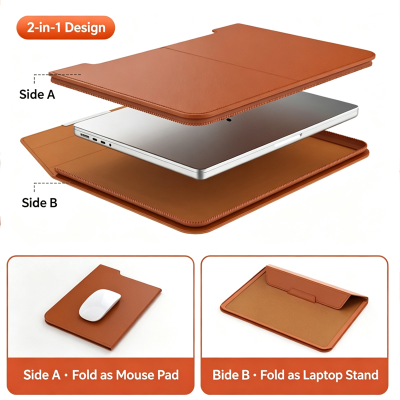 13-14/15-16 inch laptophoes me - Laptop Bag Leather 15 recensie en prijs