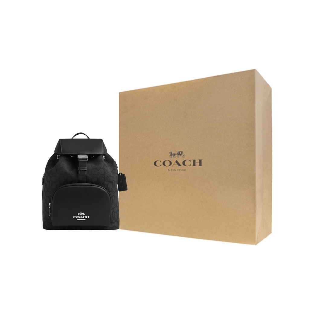 COACH PACE Jacquard Rugzak met - Genuine Leather Backpack recensie en prijs
