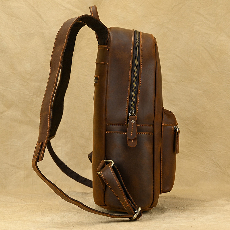 Luufan Man Rugzak Echt Lederen - Laptop Bag Leather 15 recensie en prijs
