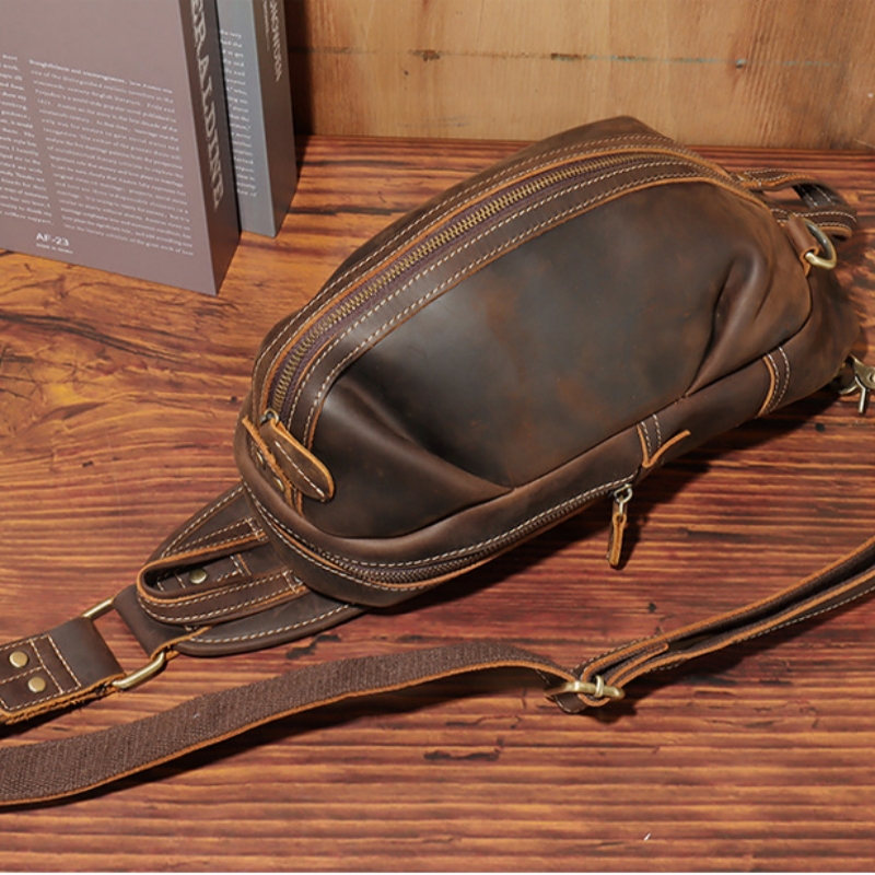 Fashion Design Luxe Heren Slin - Genuine Leather Backpack recensie en prijs