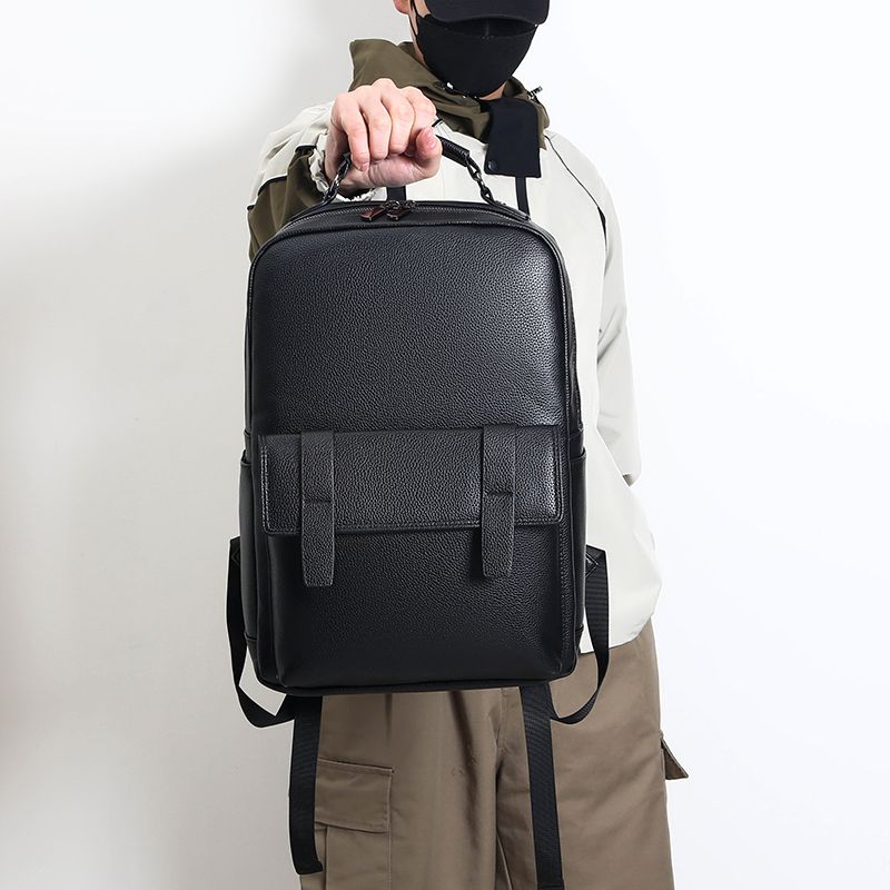 Luxe leren herenrugzak met USB - Luxury Bags For Laptop recensie en prijs